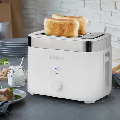 Тостер KITFORT КТ-4025, 930 Вт, 2 слота, 7 уровней поджаривания