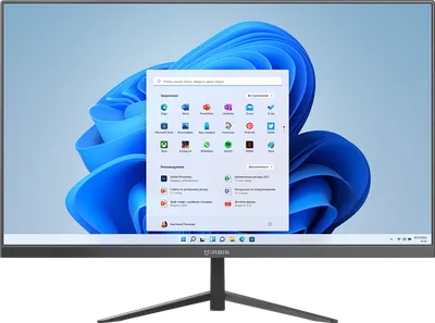 Моноблок IRBIS MB2382 Breeze 23.8" AIO, CPU intel N4020, 23.8" LCD (1920x1080IPS), 8GB + 256GB SATA SSD, AC wifi, brush dark grey, with RJ45, EU adaptor 12V 3A, Win11 Home (Восстановлен)