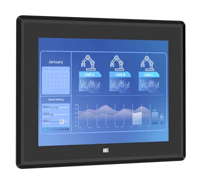 Панельный компьютер IEI PPC2-C12-EHL-J1/8G, 12.1" XGA, PCAP, Celeron J6412, 8 ГБ LPDDR4x