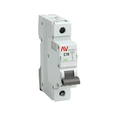Автоматический выключатель EKF AVERES AV-10 mcb10-1-16C-av, 1P, 16 А, C, 10 кА