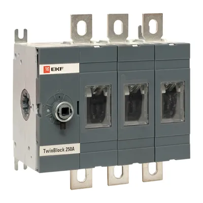 Рубильник EKF tb-s-250-3p, 3P, 250А, без рукоятки