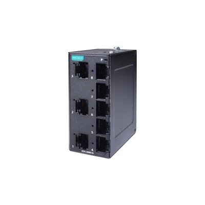 Коммутатор MOXA EDS-2008-EL, 8×10/100BaseTX, L2, DIN-рейка, IP40
