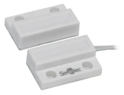 Датчик Smartec ST-DM110NC-WT, магнитоконтактный, НЗ, накладной, зазор 20 мм