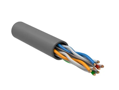 Кабель ITK LC1-C604-121-T-R, U/UTP кат.6, LSZH, 305м