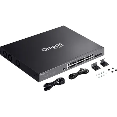Коммутатор TP-Link SG3428XPP-M2 Omada, 24×2.5G PoE+/PoE++, 4×10G SFP+, L2+, 1U