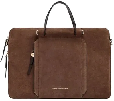 Сумка для ноутбука PIQUADRO Circle CA6698W92/MS, 14", натуральная кожа, коричневая