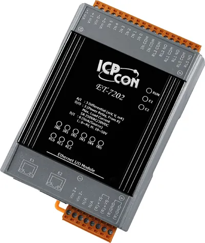 Модуль ввода/вывода ICP DAS ET-7202 CR, 3 AI, 6 DI, 3 реле, Ethernet