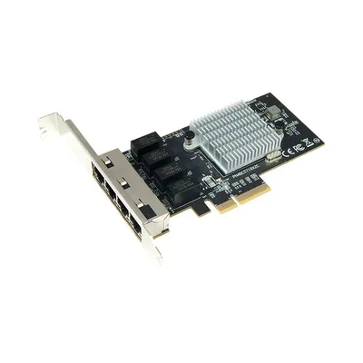 Сетевой адаптер ST-Lab N-1060, 4×1GbE, PCIe 2.1 x4, BCM5719