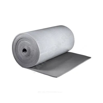 Рулонная теплоизоляция K-FLEX 80110210104, каучук, 10×1000 мм, 20 м, серебристая