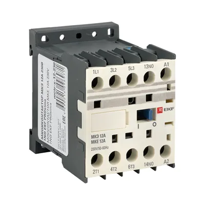 Мини-контактор EKF PROxima Mctr-s-12-230, МКЭ, 12А, кат. 230В AC, 1НО