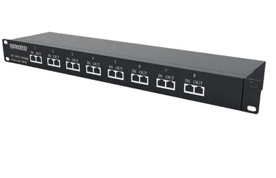 Устройство грозозащиты OSNOVO SP-IP8/1000R, 8 портов, до 1000 Мбит/с
