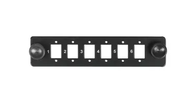 Адаптерная панель NIKOMAX NMF-AP06SSC-P-BK, 6xSC/LC, черная