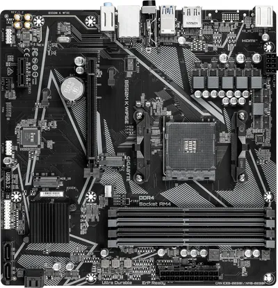 Материнская плата Gigabyte B550M K WF6E, AM4, B550, 4×DDR4, mATX