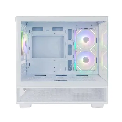 Корпус 1STPLAYER MIKU Mi5 ARGB White, mATX, 3×120 мм ARGB, белый
