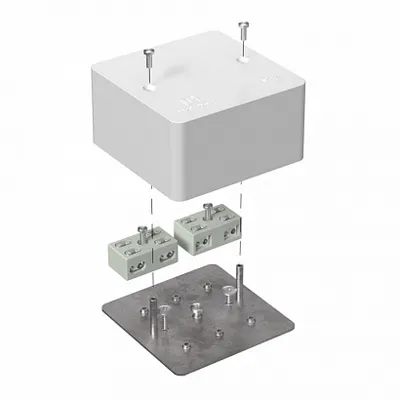 Коробка ответвительная Промрукав 40-0460-FR6.0-4-4-Р, огнестойкая, 85x85x45, IP42