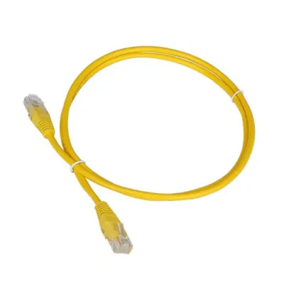 Патч-корд TWT TWT-45-45-0.15-YL, U/UTP, кат.5e, 0.15 м, желтый