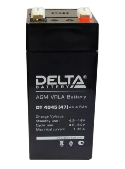 Аккумулятор Energon Delta DT 4045 (47мм), AGM, 4В/4,5Ач, клемма F1