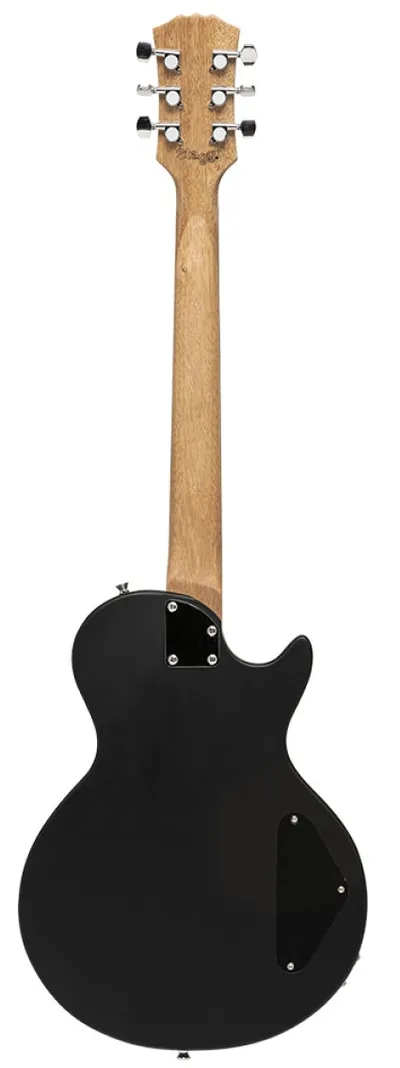 Электрогитара STAGG [SEL-HB90 LH BLK] 6-ти струнная, леворукая, корпус массив красного дерева, гриф красное дерево, накладка палисандр, 22 лада, звукосниматели 1х P90, 1х хамбакер, регуляторы 1x громкости, 1x тона, 3-х поз. переключатель, цвет черный