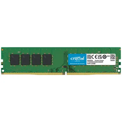 Модуль памяти Crucial CB8GU3200, DDR4, 8 ГБ, 3200 МГц, UDIMM, CL22