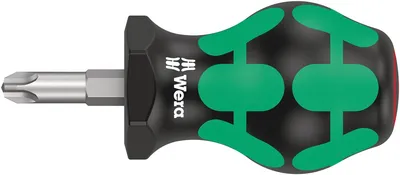 Отвёртка WERA WE-008852, крестовая PH3, короткая, 25 мм