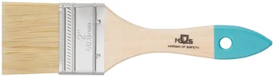 Кисть флейцевая Fit 00705М, натуральная щетина, деревянная рукоятка, 2" (50 мм)