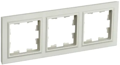 Рамка для выключателей IEK BR-M32-K10 BRITE РУ-3-БрКр, 3-местная, бежевая, IP20