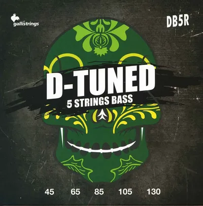 Комплект струн GALLI STRINGS DB5R для 5-струнной бас-гитары, 45-130