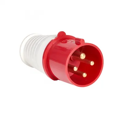 Вилка EKF ps-014-16-380, 16А, 3P+PE, 380В, IP44