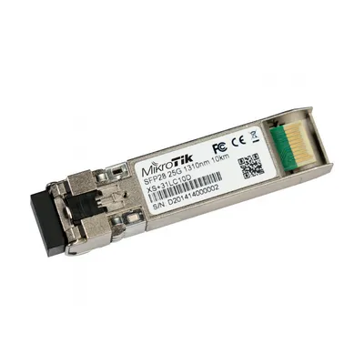 Трансивер MikroTik XS+31LC10D, SFP/SFP+/SFP28, 1/10/25G, SM, 10 км, 1310 нм