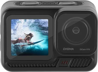 Экшн-камера Digma DC970 COMBO, 12Мп, чёрный