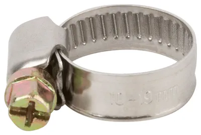 Хомут червячный Fit 64273, 10–19 мм, нержавеющая сталь