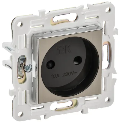 Розетка IEK SKANDY SK-R13-10-K50, скрытая, 1 розетка, 10 А, 220 В, IP20