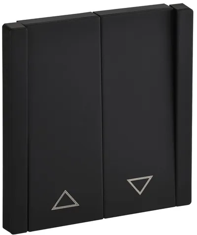 Выключатель для жалюзи IEK FORTE&PIANO FP-V15-0-10-1-M-K02, 10 А, 250 В, чёрный металл