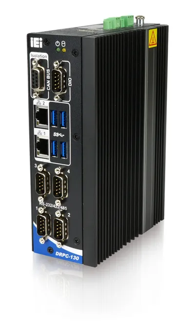 Встраиваемый компьютер IEI DRPC-130-AL-E1, Atom x5-E3930, 2×GbE, DIN-рейка