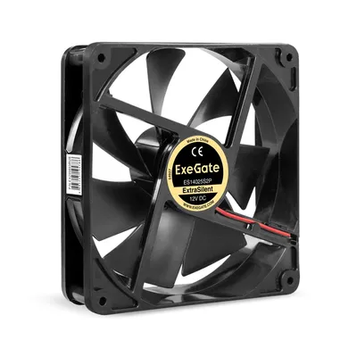 Вентилятор ExeGate ES14025S2P, 140×140×25 мм, 12В, 1000RPM, 22dBA