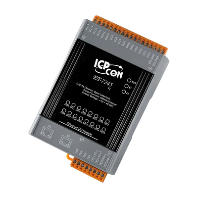 Модуль ввода/вывода ICP DAS ET-7245 CR, 16 каналов DO, 2×Ethernet