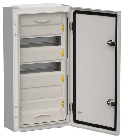 Корпус электротехнического шкафа IEK TITAN 5 ЩРн-36, 36 модулей, 585×310×140 мм, IP54, сталь