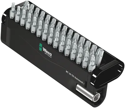 Набор бит WERA WE-057908 Bit-Check 30 TX Universal 1, 30 предметов, Torx, 1/4"