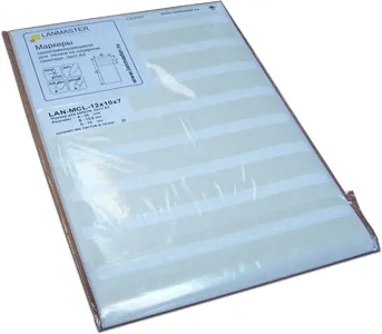 Маркер Lanmaster LAN-MCL-12X10X7, полиэстер, 12.5×10 мм, 128 шт
