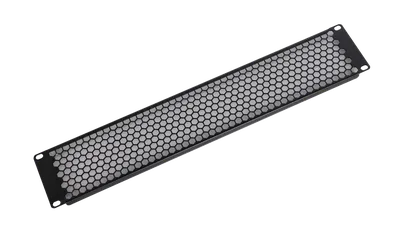 Фальшпанель ЦМО ФП-2.4-9005, 19" 2U, перфорированная, черная