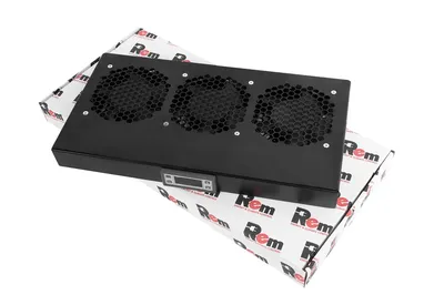 Вентиляторный модуль Rem R-FAN-3J-9005, 230V, 3 вентилятора, 450 м³/ч