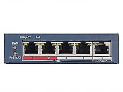 Коммутатор HiWatch SWT-1105P, 4×100 Мбит/с PoE + 1×100 Мбит/с, L2, смарт