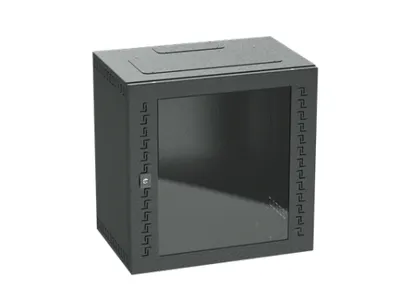 Шкаф телекоммуникационный DKC R5STI2040GSB, настенный, 20U, 1000×600×400, стекло, RAL9005