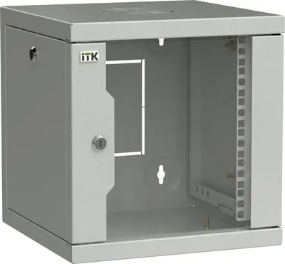 Шкаф ITK LINEA WS LWS3-06U33-GF, 10" 6U 320×310 мм, дверь со стеклом, IP20, серый