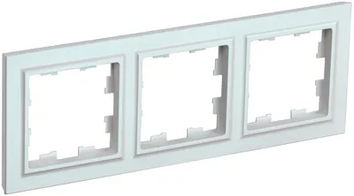 Рамка ИЭК BRITE BR-M32-K36, 3-местная, перламутровая, IP20
