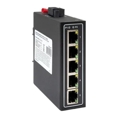 Коммутатор EKF TSX-U-5T, 5×10/100Base-T(X), DIN-рейка