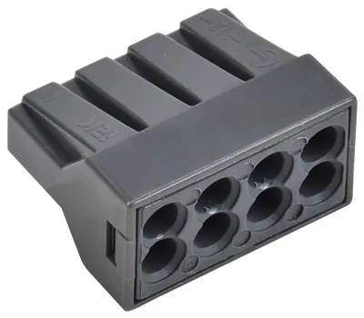 Клемма ответвительная IEK СМК 773-308 UKZ-004-308, 0,75–2,5 мм², 8 контактов, IP20