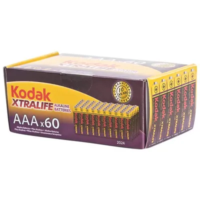 Батарейка Kodak LR03-60 (4S) colour box XTRALIFE  [K3A-60] (60/1200/38400) (60шт. в упак)