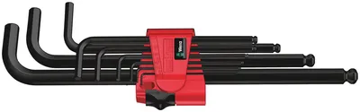 Набор ключей WERA WE-022086, Г-образные, Hex-Plus, 1.5-10мм, 9 предметов