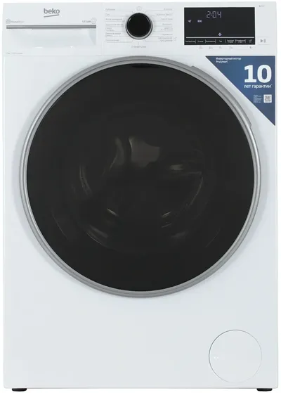 Стиральная машина Beko B3WFR57H2W, фронтальная загрузка, 7.5 кг, 1200 об/мин, класс A